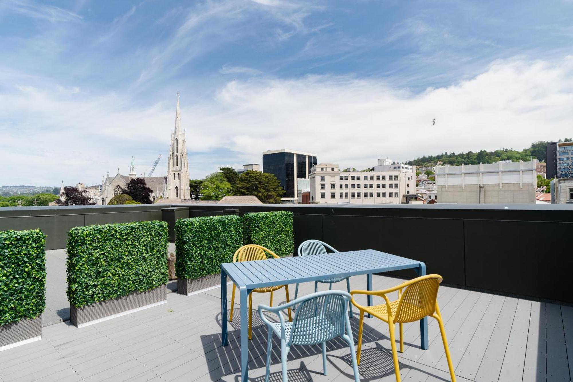The Chamberson Hotell Dunedin Eksteriør bilde Rooftop terrace