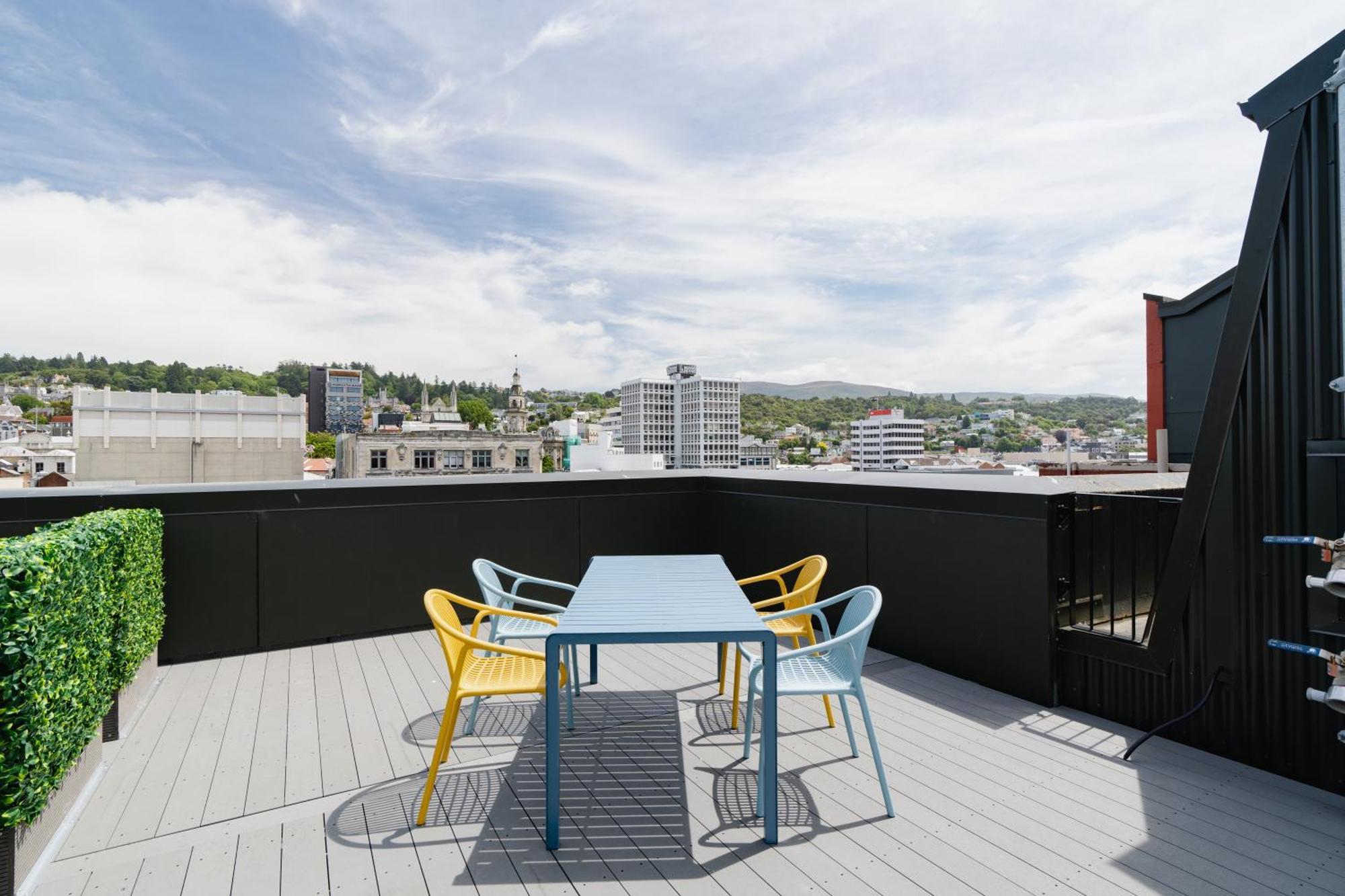 The Chamberson Hotell Dunedin Eksteriør bilde Rooftop terrace